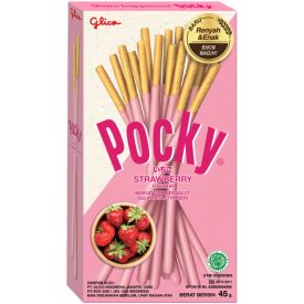 Бисквитные палочки Pocky со вкусом клубники, 45г