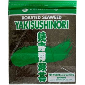 Grauzdētas jūraszāļu lapas Yaki Suši Nori, 50gab., 125g