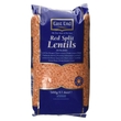 Sarkanās lēcas, šķeltas, 500g